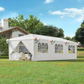 10x30 Ft Outdoor Party Canopy, Waterproof Heavy Duty Wedding Tent with 6 Sidewalls & 2 Zippered Doors, Event Tent for, Custom