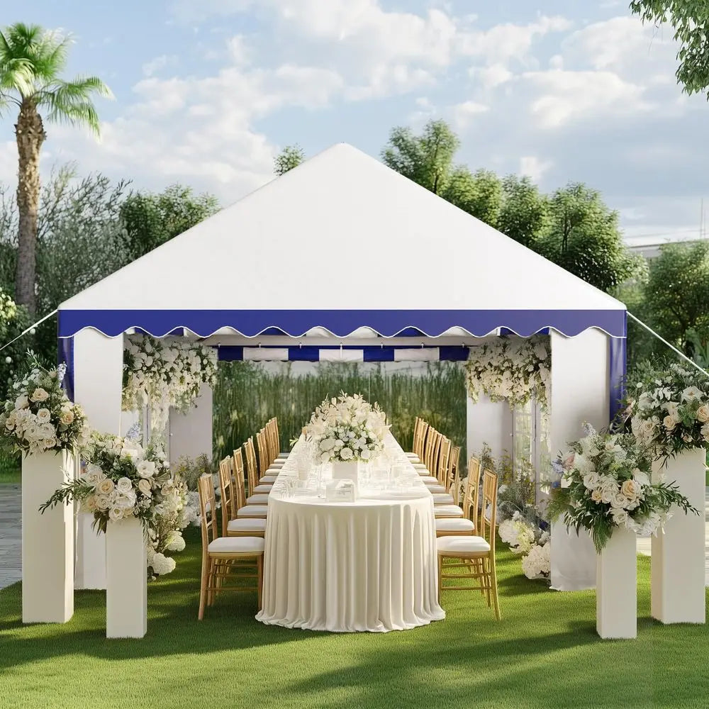 16x20 Outdoor Heavy Duty Party Tent, Large Party Canopy Wedding Event Tent with Removable Sidewalls amp 3 Storage Bags for Pati