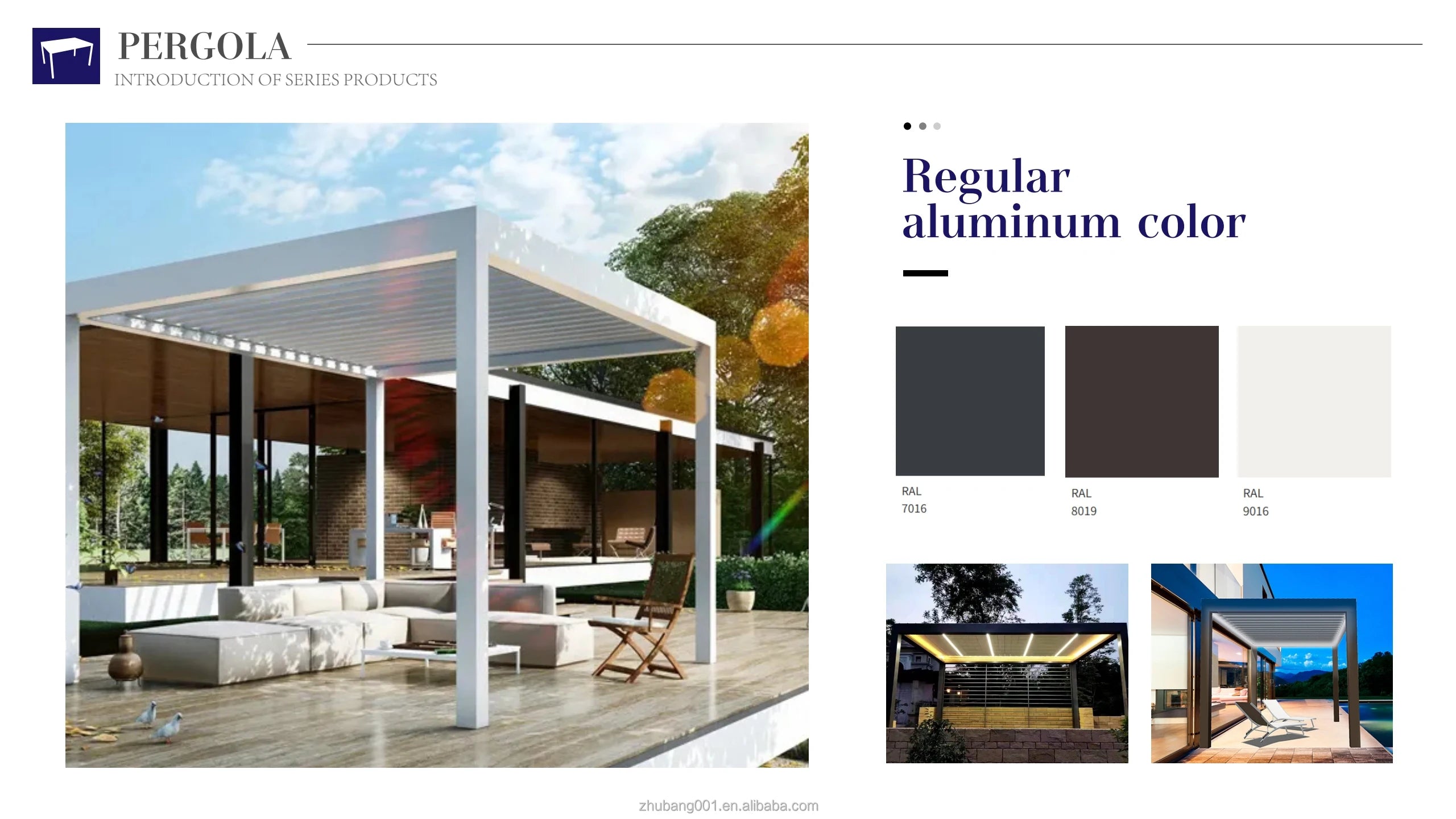 Waterproof Motorized Gazebo Pergola Set 3x3 3x4 5x4 4x6 Garden Sunshade Retractable Outdoor Aluminium for Backyard Powder Coated