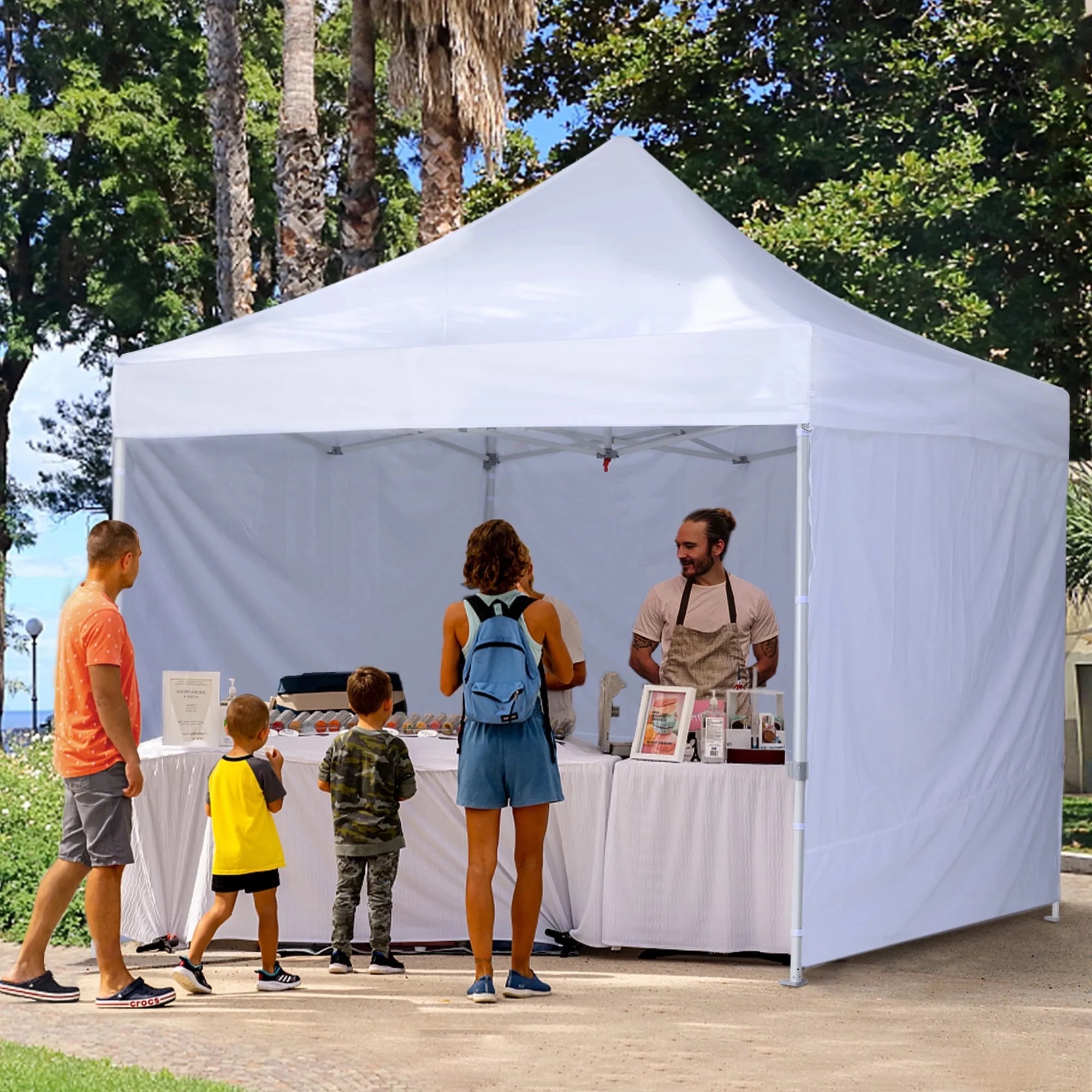 Customize 3x3M Outdoor Aluminium Folding Exhibition Event Awning Marquee Gazebos Canopy Pop Up Trad Show Tent