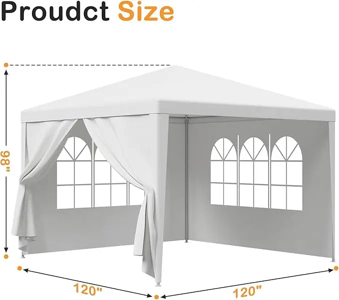 10'x30' Outdoor Party Tent Heavy Duty Large Backyard Canopy Tent Cater Party Favor Supplies Patio Gazebo for Outdoor Events