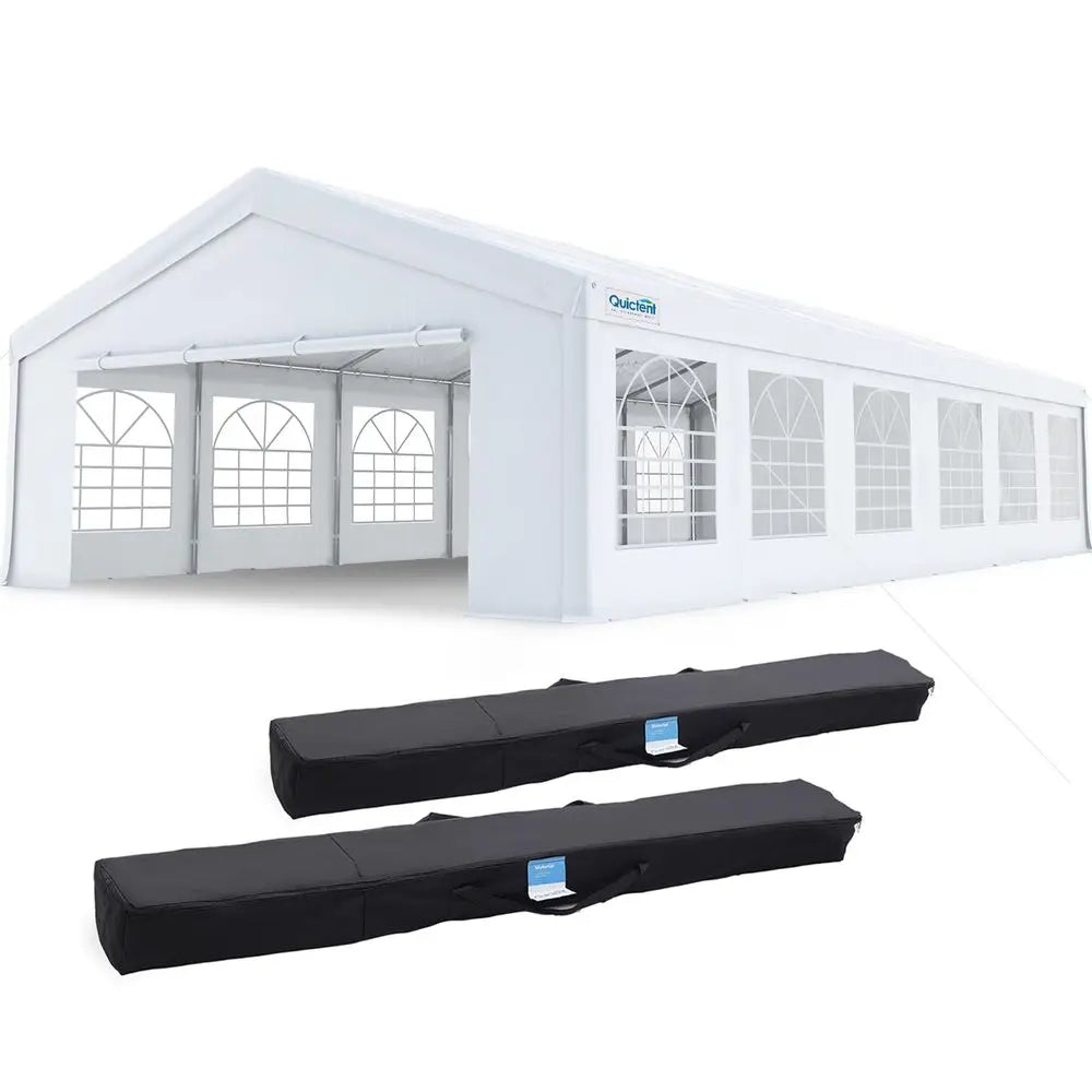 20x40ft Party Tent Heavy Duty Outdoor Canopy Tent Carport Wedding Event Shelter BBQ Wedding Tents for Parties with Storage Bags
