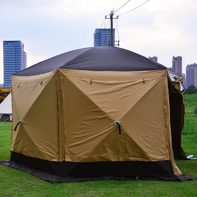 Abri solaire personnalisable pour mariage, camping, plage, extérieur, tente de camping instantanée pour 12 personnes