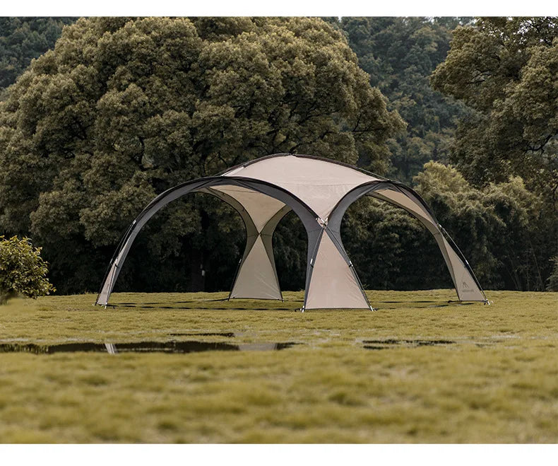 MOUNTAINHIKER 8-10 Person Outdoor Camping Dome Tents Light Luxury Round Gazebo Big Canopy Large Awning Pergola House