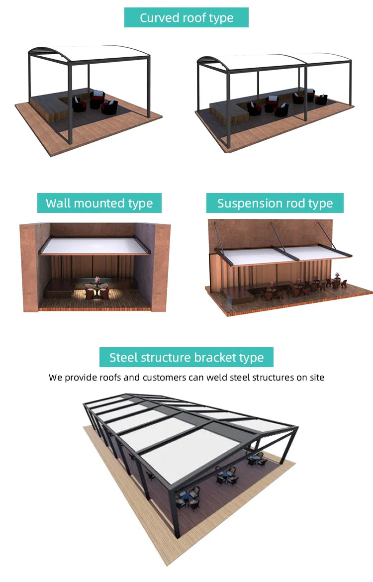 Retractable Roof Awning Aluminium Carport Gazebo Bioclimatic Electric Aluminum Outdoor Waterproof Roof Motorized Garden Pergola