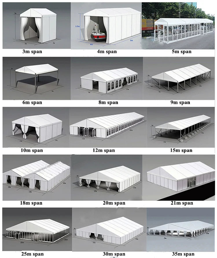 Hot sale large outdoor tent for wedding parties, commercial exhibition events for 200, 400, 600 people, large