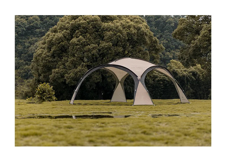 MOUNTAINHIKER 8-10 Person Outdoor Camping Dome Tents Light Luxury Round Gazebo Big Canopy Large Awning Pergola House