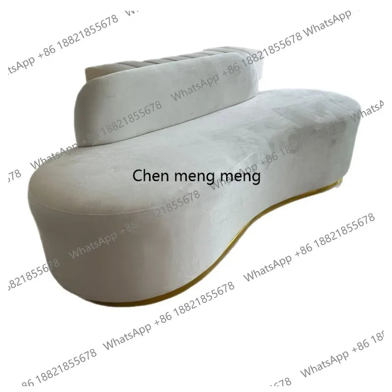 M183 Manufacturer customizes special-shaped fabric sofa office reception sofa living room light luxury wedding sofa