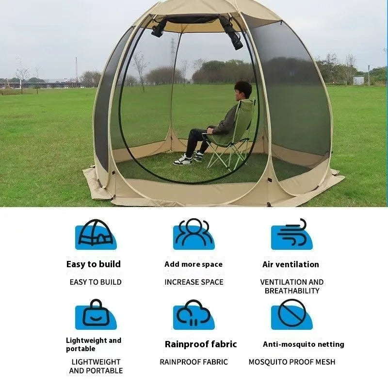 Hot Sale 6 Sided Mesh Screen Party Tent Durable Waterproof Outdoor Tent for Camping Backyard Garden Party