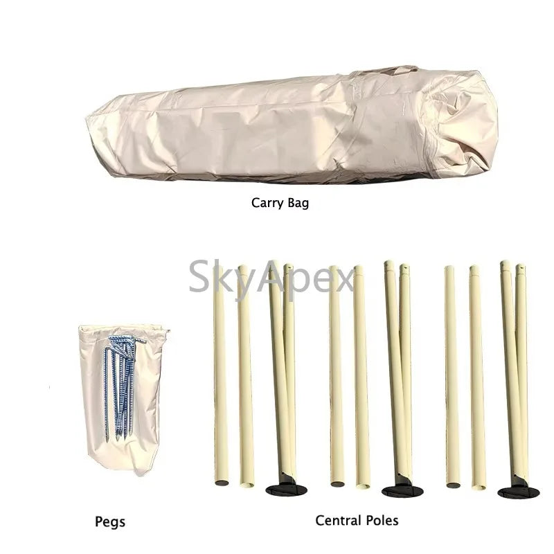 Tente de réception extérieure robuste, résistante aux UV, imperméable et coupe-vent, 10m, 15m, 20m, pour mariages et événements