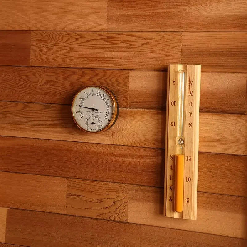 Sauna personnalisé en bois traditionnel pour 2-3 personnes, en cèdre rouge et en hemlock canadien, pour l'extérieur