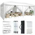 Tente Pop-Up Amovible à Montage Rapide, Tente de Fête Imperméable pour Extérieur, 3 Hauteurs Réglables, Tentes Portables pour Fêtes, Mariages et Événements Commerciaux