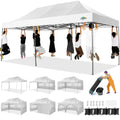 10x20 Heavy Duty Pop up Canopy Tent with 6 sidewalls Easy  Commercial Outdoor Wedding Party Tents for Parties All Season Wind