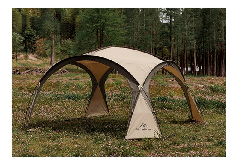 MOUNTAINHIKER 8-10 Person Outdoor Camping Dome Tents Light Luxury Round Gazebo Big Canopy Large Awning Pergola House