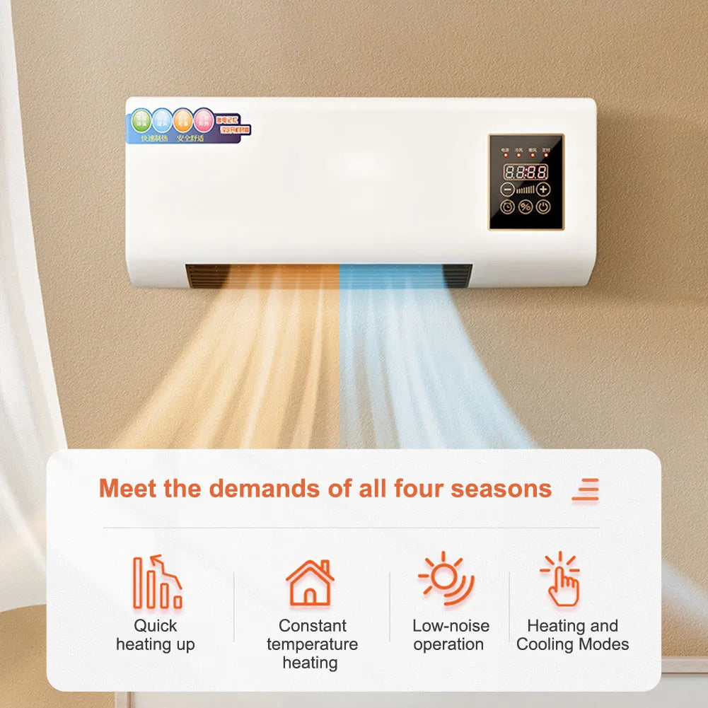 Portable Air Conditioner Wall-mounted Cooling Heating Air Conditioner Fan and Heater Air Conditioner Fan Heater Combo Split
