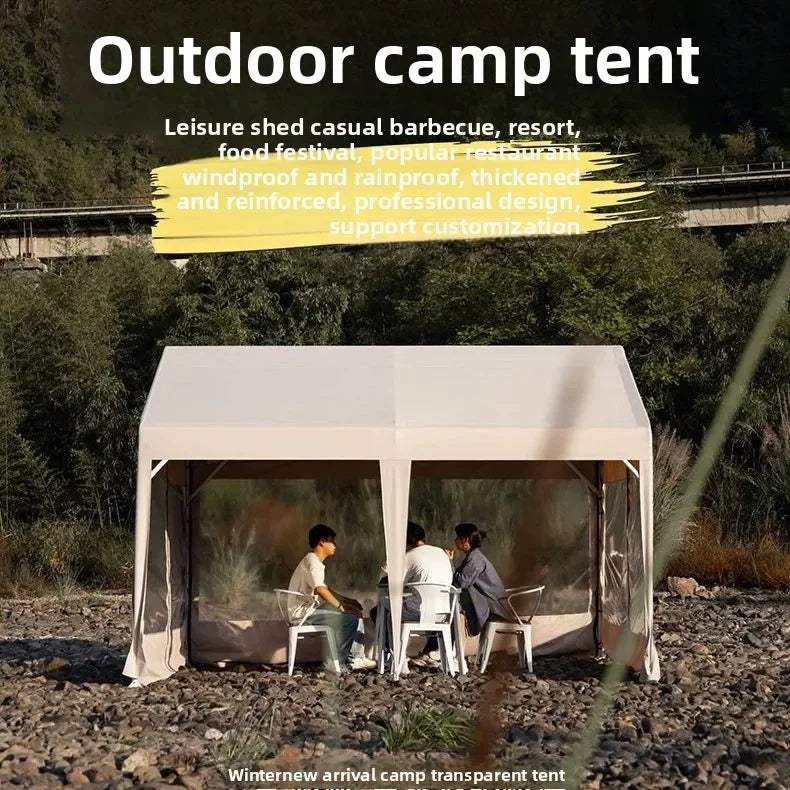Large Event Tents, 6x3m, 6x4m, 6x5m Tents, Suitable for Camping, Night Markets, Events, Accommodating 12 to 30 People