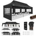 10x30 Pop  Canopy Heavy Duty with 8 Removable Sidewalls, Commercial Portable Tents for Parties Ez  Canopy AllWeather Windpr