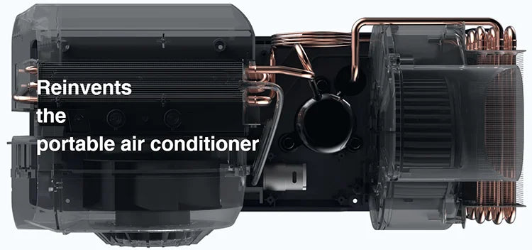 650W Portable Air Conditioner for Tent RV Car Truck, DC 24V/12V, Compact Cooling, Lightweight & Energy Efficient