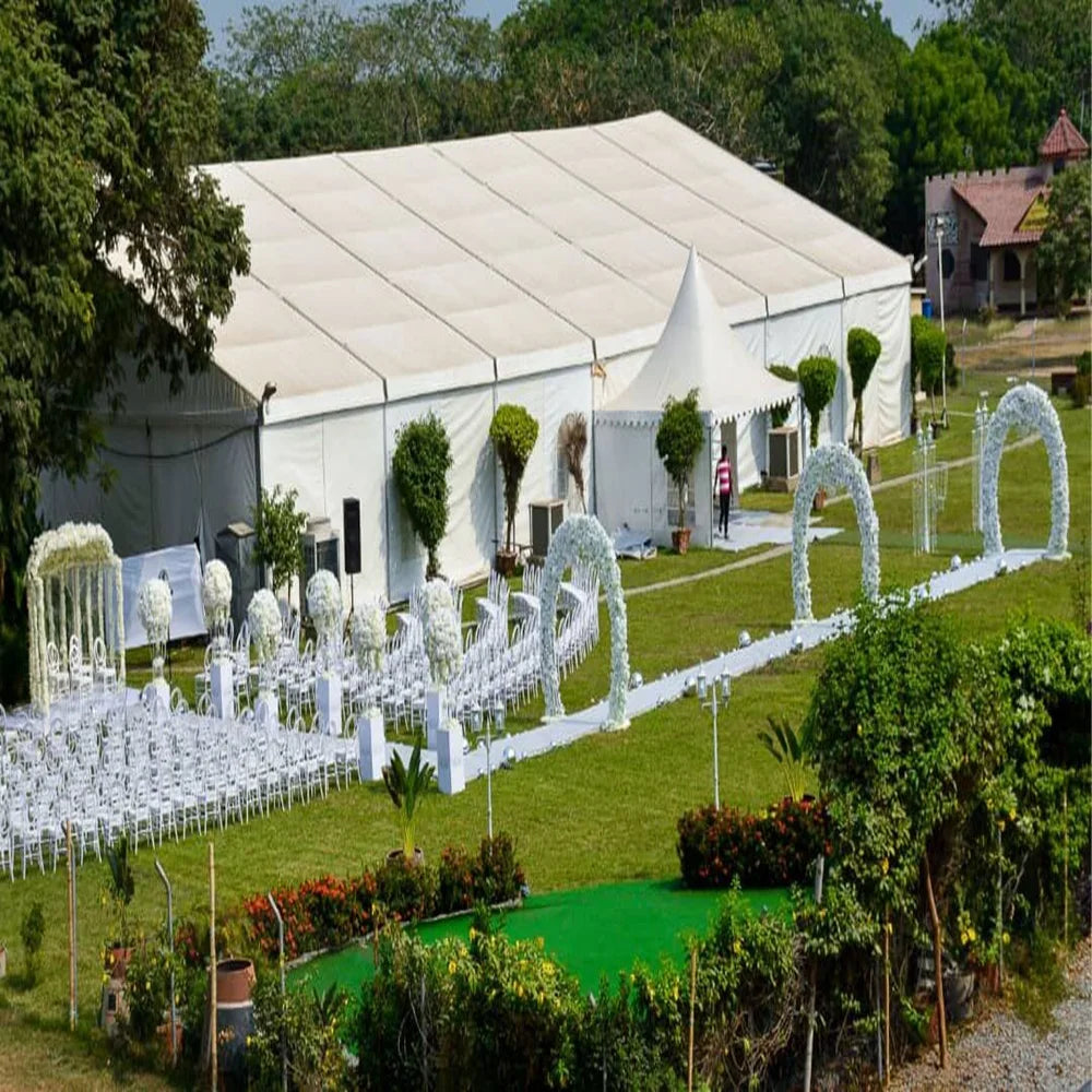 Outdoor Large Span Exhibition Wedding Event Tent Sunshade Canopy Tent Room 20 X 40 Party Tent For 200 500 People