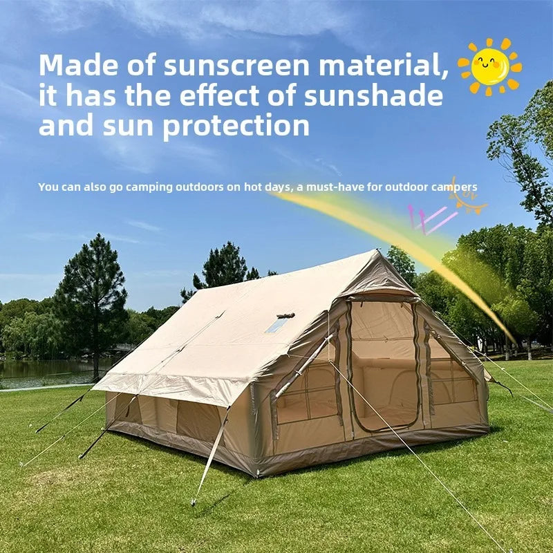 Outdoor Inflatable Tent Windproof Rainproof Camping Dome Quick Open One Piece Bulk Buy Tent Camping Tente Carpas Para Camping