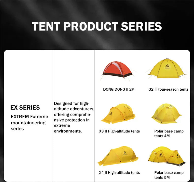 KAILAS New STRATUS Tent Ultralight Backpacking 2 Person Double Layer Waterproof Windproof Camping Hiking Survival Tent KT2503102