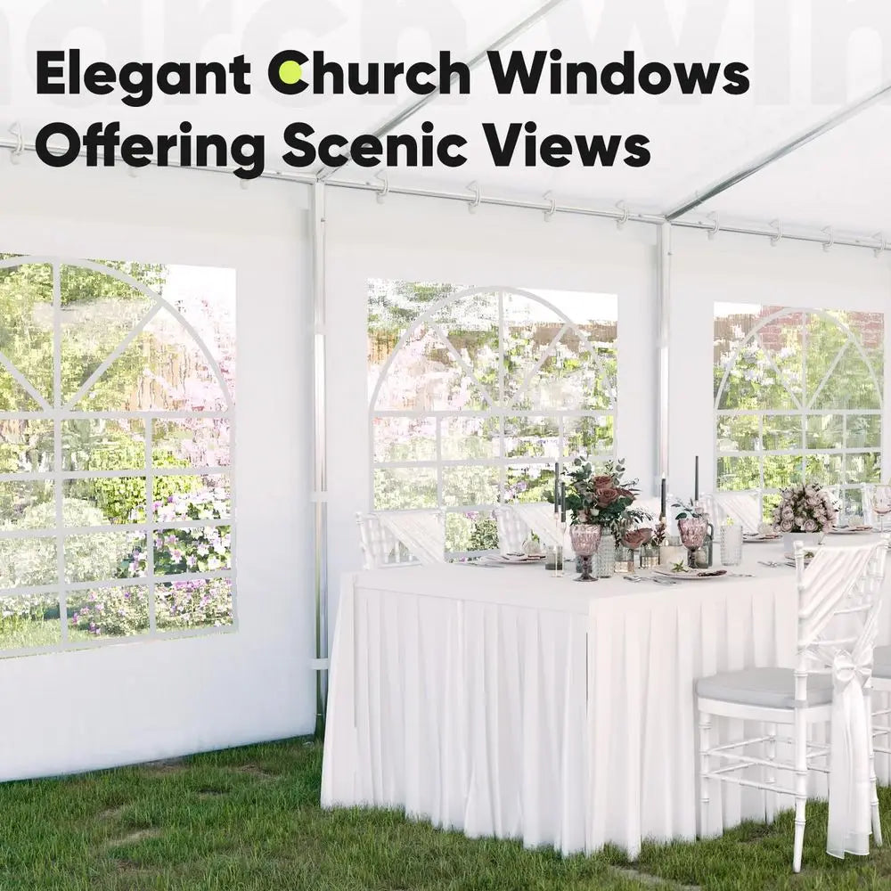 20x40ft Party Tent Heavy Duty Outdoor Canopy Tent Carport Wedding Event Shelter BBQ Wedding Tents for Parties with Storage Bags