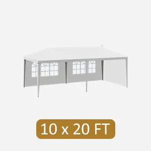 10'x30' Outdoor Party Tent Heavy Duty Large Backyard Canopy Tent Cater Party Favor Supplies Patio Gazebo for Outdoor Events