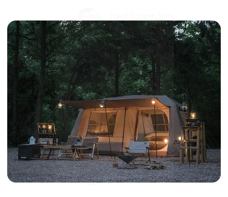 Naturehike Village 13㎡ Automatic Tent Camping Quick Opening Tents UPF50+ Breathable Tent PU2000mm Outdoor Travel For 4 Seasons