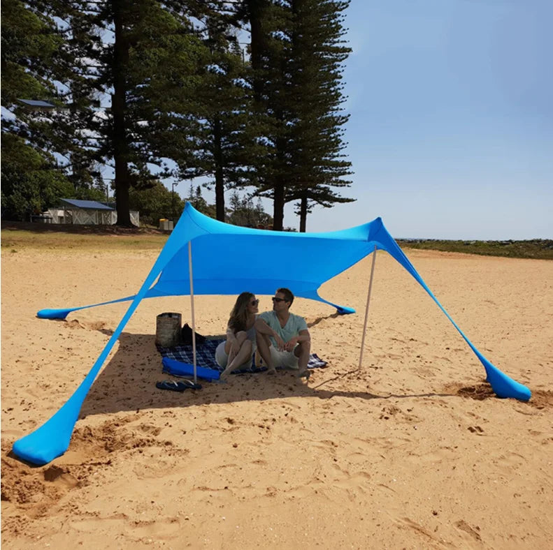 Camping Picnic Fishing Tent Outdoor Lawn Beach Leica Canopy Tent Portable Lawn Outdoor Sun Protection Cooling Large Size