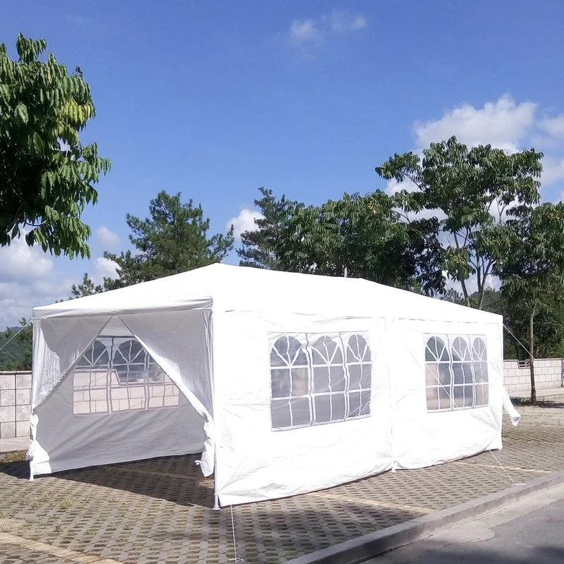 10x20 ft Outdoor Wedding Canopy Tent with 6 Removable Sides Gazebo for Events