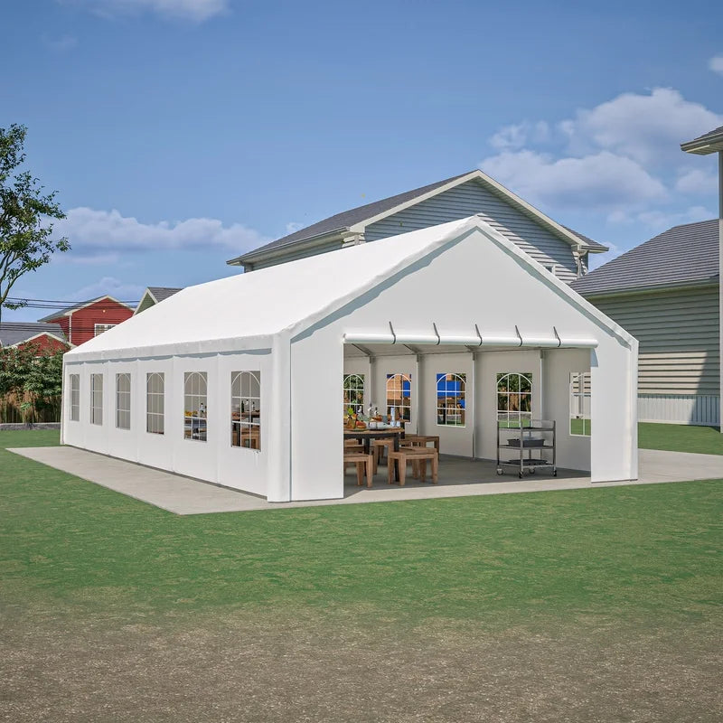 Heavy Duty 20x40FT Outdoor Party Tent with Removable Sidewalls, Carry Bags, Ideal for Weddings, Events, Camping, Patio, and Garden Use