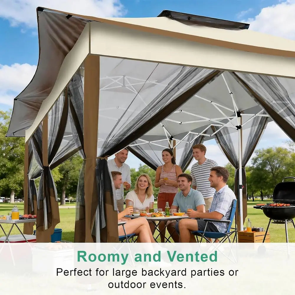 12x20 up Tent - Gazebo, Party Tents or Parties, Carpas para iestas, Large Outdoor up Patio Sned Gazebos, Shelter Tents with Net