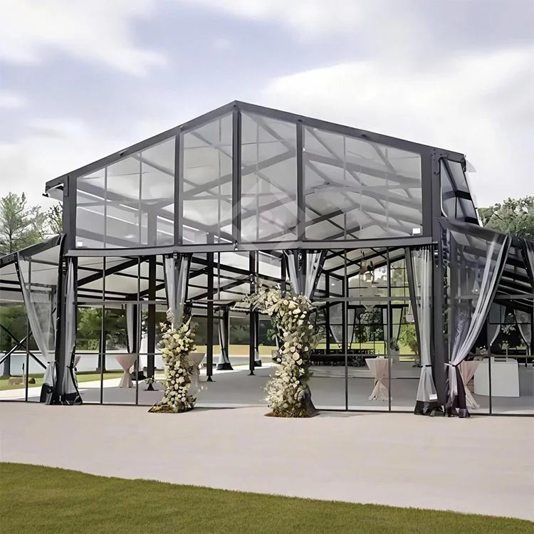 50 200 300 500 People Luxury Clear Tent Decoration Canopy Marquee Tent Rental Sale Outdoor Transparent Wedding Party Tents