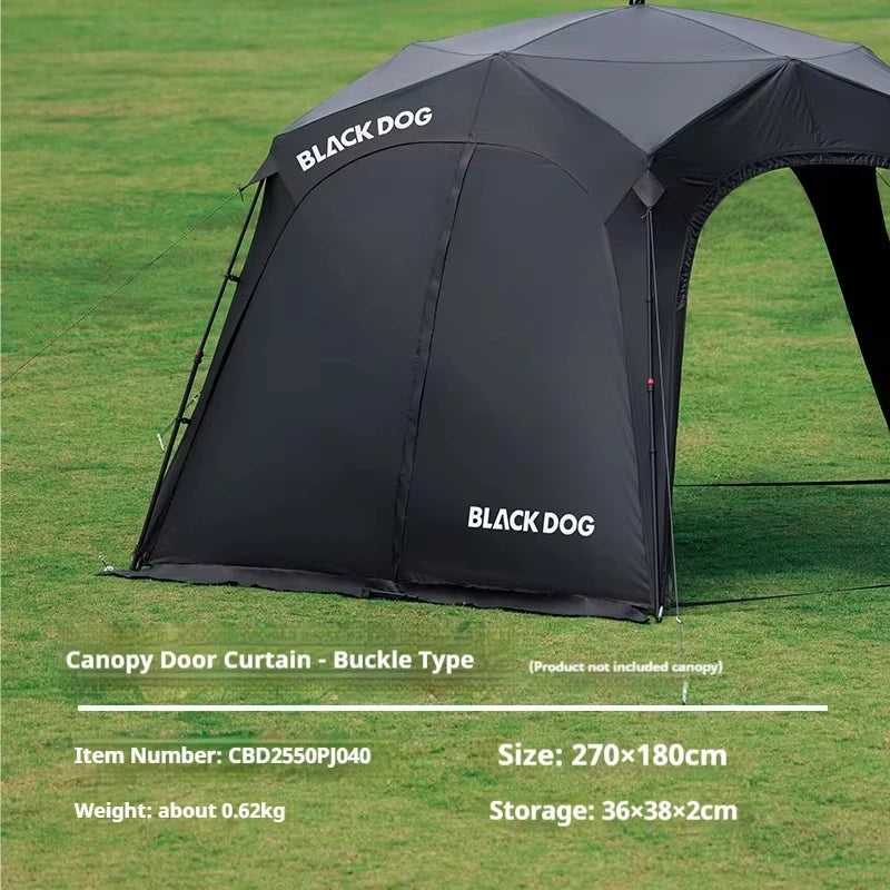 Naturehike BLACKDOG Camping Dome Tent Sunshade 150D Oxford Cloth Combination Buckle or Zipper Outdoor Travel Tent With Chimney
