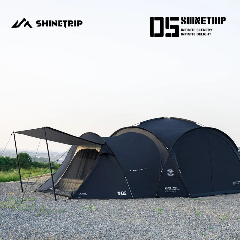 Outdoor Camping Bib Mesh Tent Accessories ShineTrip Silver-Coated Waterproof Customizable Modular Tent System Dome Shelter Parts