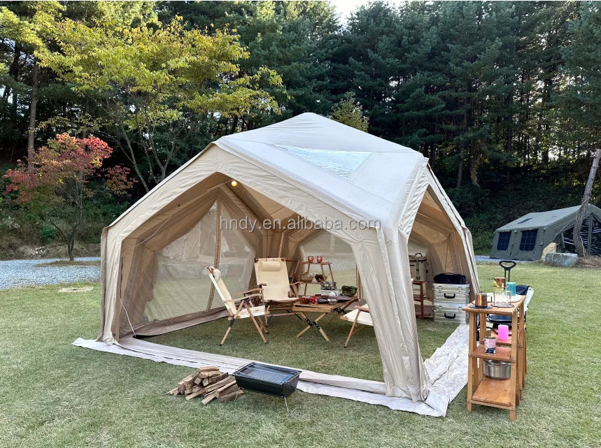 Hot sale! Large Luxury Waterproof Durable Inflatable Outdoor Camping  Tent  For 8-10 Persons- Limited time discount
