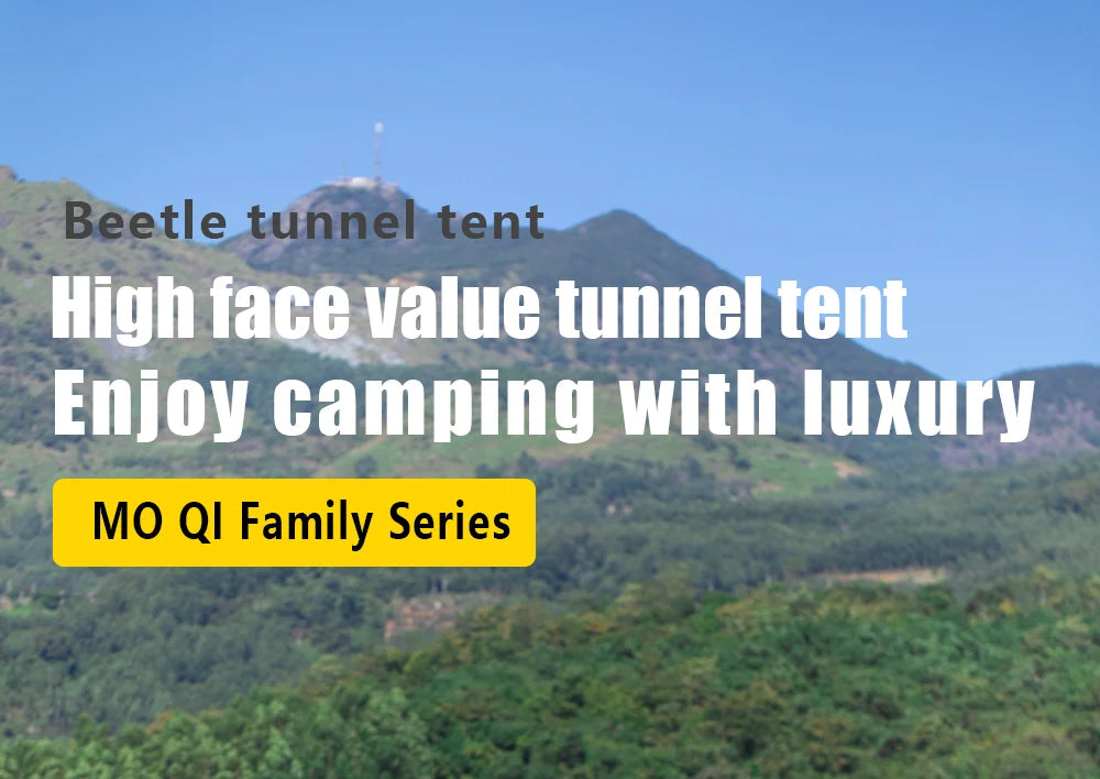 Tunnel tent 8-12 person 4-season double-layer waterproof UV resistant and windproof tent Family outdoor camping tent detachabl
