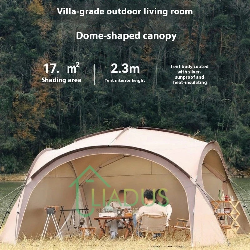 Oversized Outdoor Yurt Dome Canopy,UV Protection,Waterproof Camping Shelter,Outdoor Sun Shade,Tent