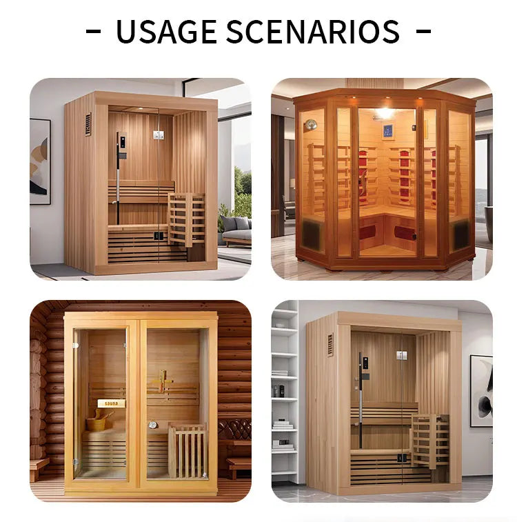 Sauna extérieur, espace de repos, maison en bois, sauna carré préfabriqué en cèdre