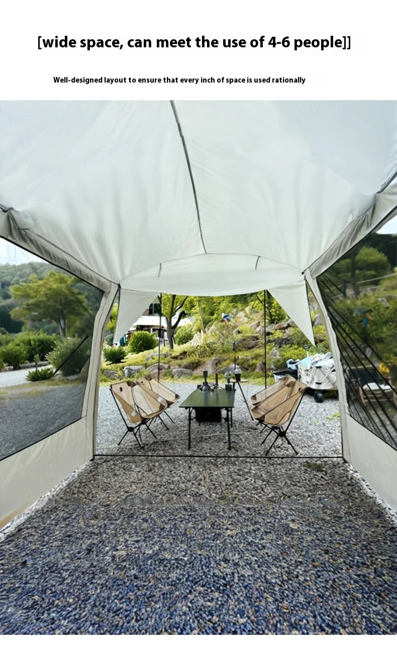 Lohascamping Car box docking tent  Portable Waterproof SUV Tail Tent 3-4 people Dome tent Sunshade Tunnel style tent,Large tent,