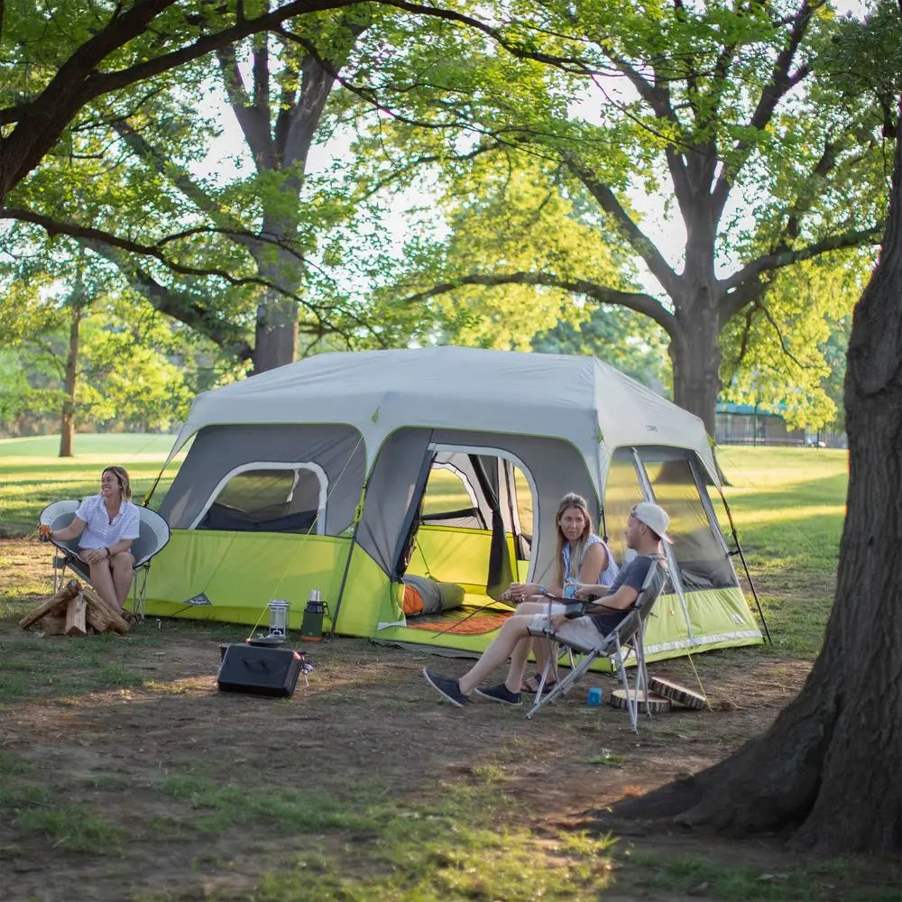 9 Person Instant Cabin Tent 14 x 9, Green 40008