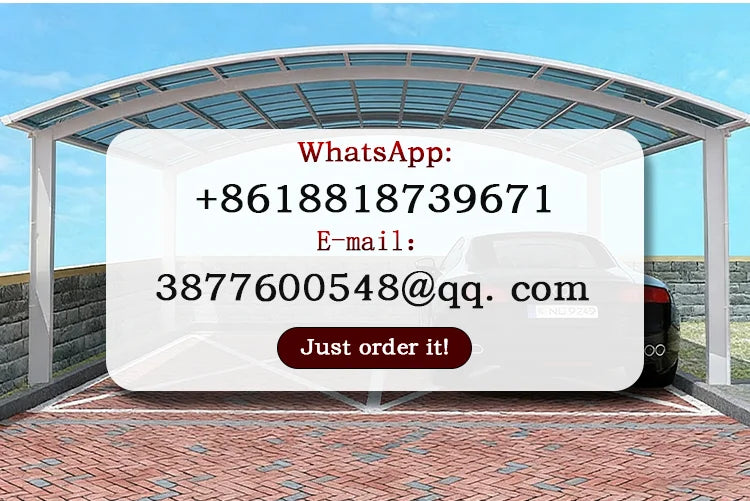Premium Aluminum Outdoor Structures & Shade, Freestanding Carport Garage with Thick Roof Panels, Reliable Car Parking Shelter