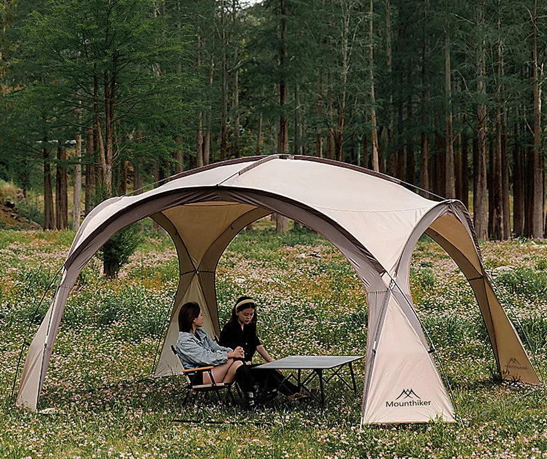 MOUNTAINHIKER 8-10 Person Outdoor Camping Dome Tents Light Luxury Round Gazebo Big Canopy Large Awning Pergola House