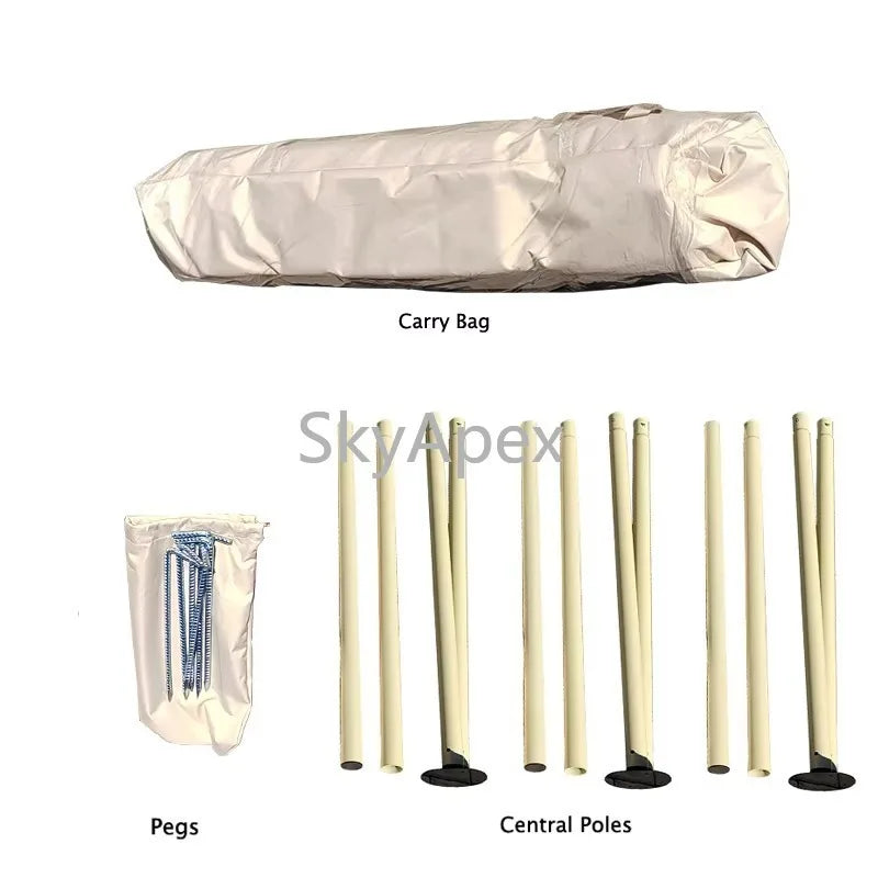 Tente de réception extérieure robuste, résistante aux UV, imperméable et coupe-vent, 10m, 15m, 20m, pour mariages et événements