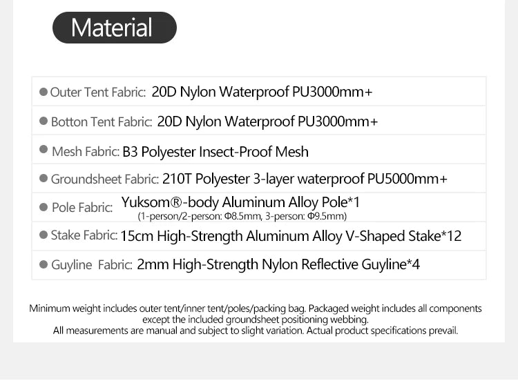 Naturehike Mongar Pro 123 Ultralight Three Season Outdoor Waterproof 20D Nylon Hiking Tent 2 Person Rucksack Camping Riding Tent