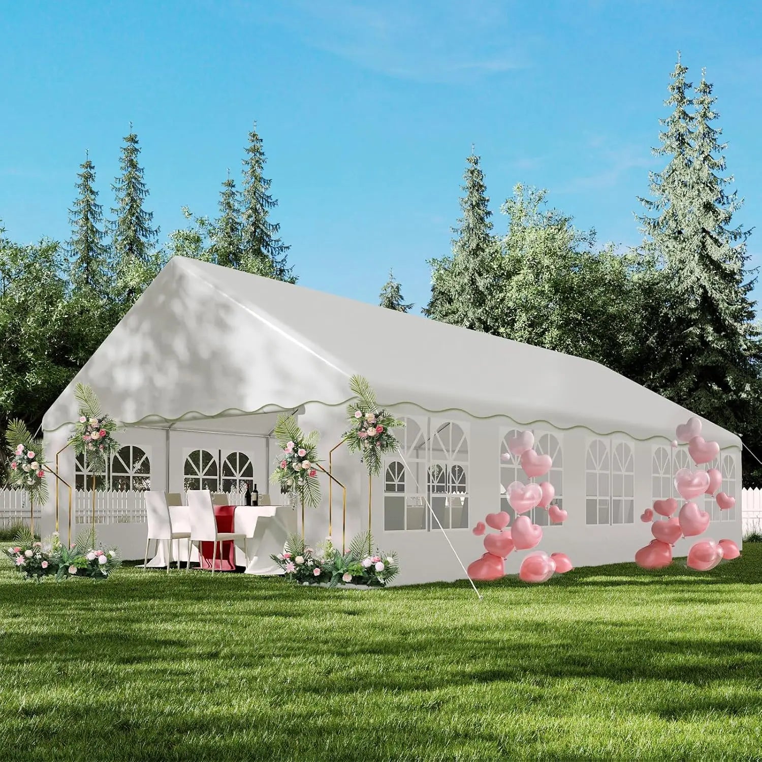 20ft x 32ft Premium Wedding Tent with Removable Sidewalls