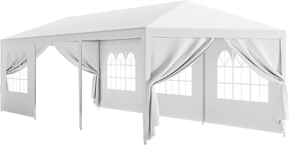 10'x30' Outdoor Party Tent Heavy Duty Large Backyard Canopy Tent Cater Party Favor Supplies Patio Gazebo for Outdoor Events