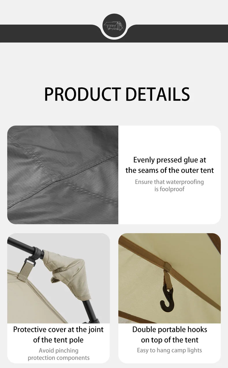 Naturehike Village 6.0 The Second Generation Quick Open Tent Family Automatic Tent for Camping Outdoor