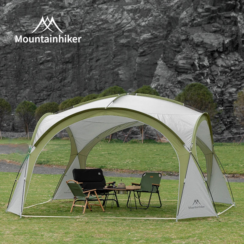 MOUNTAINHIKER 8-10 Person Outdoor Camping Dome Tents Light Luxury Round Gazebo Big Canopy Large Awning Pergola House