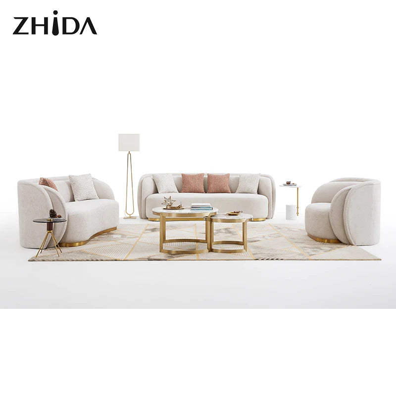 Italian Style Living Room Sofas Set Furniture Customization Sofa Set Couch Live Room Furniture